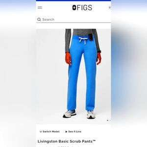 Livingston Basic Scrub Pants™ - Ceil Blue